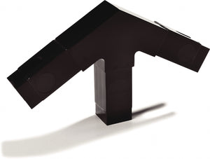 Bloque de ensamble para protector antiestornudos Five Star 1" 90° 2 puntas negro