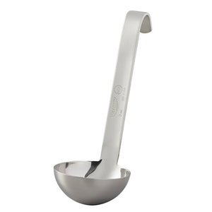 Cucharón 3 oz de una pieza uso rudo acero inoxidable con short mango