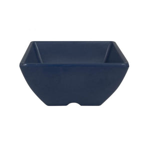 Tazón cuadrado Classic Stone Blue de melamina 2-1/2 oz 2-5/8" x 2-5/8" x 1-3/8" profundidad