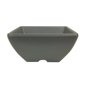 Tazón cuadrado Classic Stone Grey de melamina 2-1/2 oz 2-5/8" x 2-5/8" x 1-3/8" profundidad