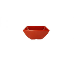 Bowl cuadrado de melamina 8 oz 3-7/8" 1-3/4" profundo Pure Red