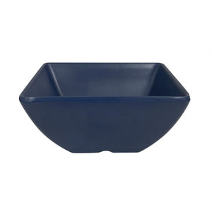 Tazón cuadrado Classic Stone Blue de melamina 8 oz 3-7/8" x 3-7/8" x 1-3/4" profundidad