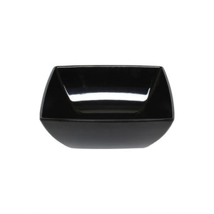 Bowl cuadrado de melamina negro 22 oz 5 1/2" x 2 1/4"
