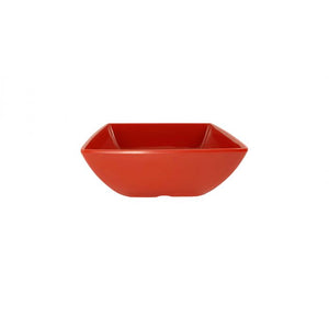Bowl cuadrado de melamina 22 oz 5-1/2" 2-1/4" profundo Pure Red