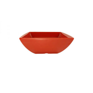 Bowl cuadrado de melamina 40 oz 7-1/8" 2-3/4" profundo Pure Red