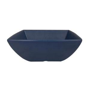 Tazón cuadrado Classic Stone Blue de melamina 40 oz 7-1/8" x 7-1/8" x 2-3/4" profundidad