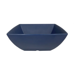 Tazón cuadrado Classic Stone Blue de melamina 90 oz 9" x 9" x 3-5/8" profundidad