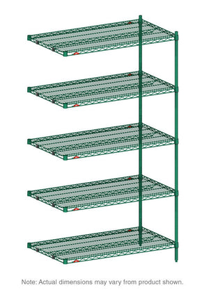 Extensión de anaquel Metro Super Erecta epóxico Metroseal verde