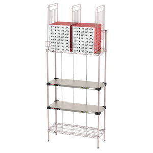 Metro PBDIV14-1NK4 Gravity-Fed Pizza Box Divider para 14 pulg Wide Super Erecta repisas ventiladas