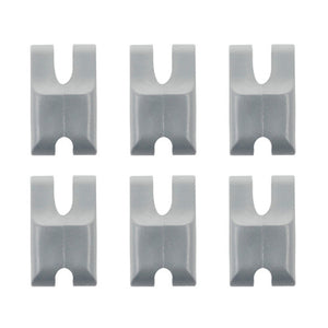 Metro 9184P Additional Rust-Proof Polymer Clips para Super Erecta anaquel de repisa sólida, Bag of 6
