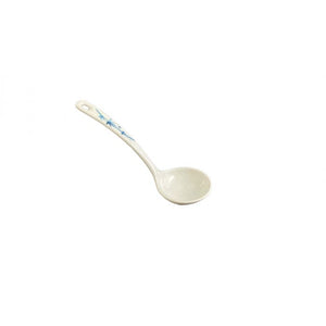 Cucharón para sopa de melamina Blue Bamboo 1 oz 7" x 2 1/2"