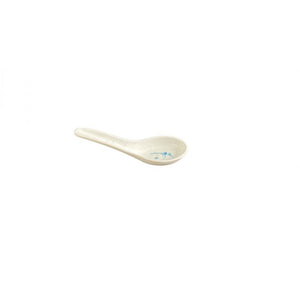 Cuchara china de melamina Blue Bamboo 1/2 oz 4 3/4" x 1 3/8" chico