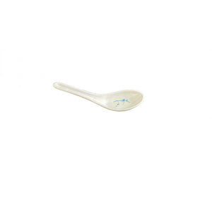 Cuchara para sopa wonton de melamina Blue Bamboo 3/4 oz 5 5/8" x 1 5/8"