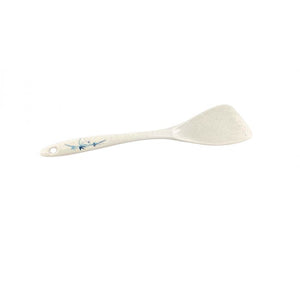 Espátula/volteador de melamina Blue Bamboo 12 1/2" x 2 1/2"