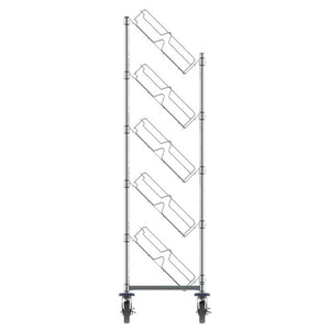 Repisa Metro Super Erecta de 5 repisas cromado