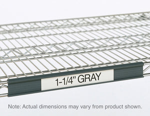 Metro Super Erecta gris Label Holders 0.5 x 1.25 pulg
