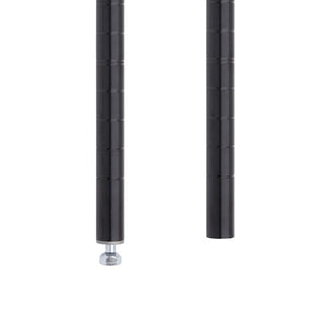 Poste Metro Super Erecta SiteSelect negro 1 x 1 pulg