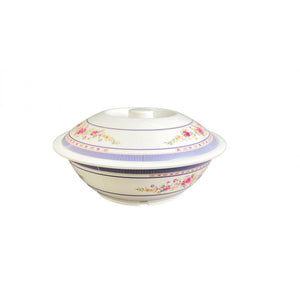 Bowl de servicio con tapa de melamina Rose 75 oz 10"
