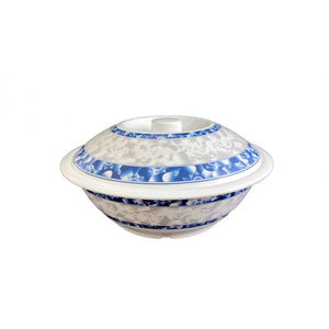 Tazón de servicio de melamina Blue Dragon 75 oz 10" con tapa
