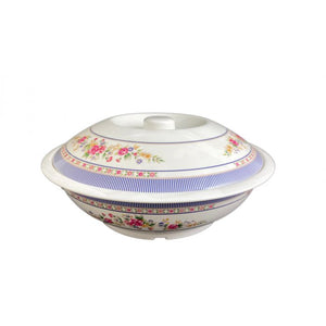 Bowl de servicio con tapa de melamina Rose 80 oz 11"