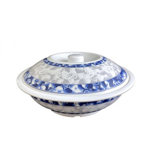 Tazón de servicio de melamina Blue Dragon 80 oz 11" con tapa