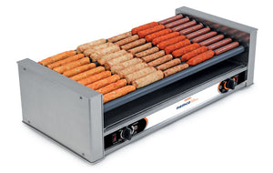Roller grill inclinado cromado para 45 hot dogs 35 1/2 x 16 1/4 x 10 1/4 pulg SKU 8045W-SLT-230*