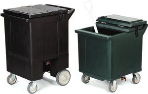 Carro alto Cateraide para hielo 125 lb con 2 ruedas giratorias negro
