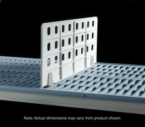 Metro 8 pulg Light Duty repisa Divider para industrial Wire y Plastic Grid Shelving 1 x 8.5 pulg