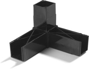 Bloque de ensamble para protector antiestornudos Five Star 1" 30° 2 puntas negro