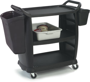 Carro de servicio 7 Gal negro