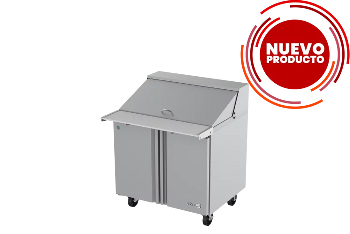 MESA REFRIGERADA DE PREPARACION MEGA TOP 15 INSERT. GN-1/6 DE 4" DE PROFUND. NUEVO LANZAMIENTO. APTM-36-15 HC