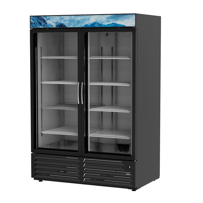 CONSERVADOR DE CONGELADOS 2 CUERPOS CON DISPLAY MERCHANDISER LINE 2 PUERTAS DE CRISTAL. AFMD-37 HC