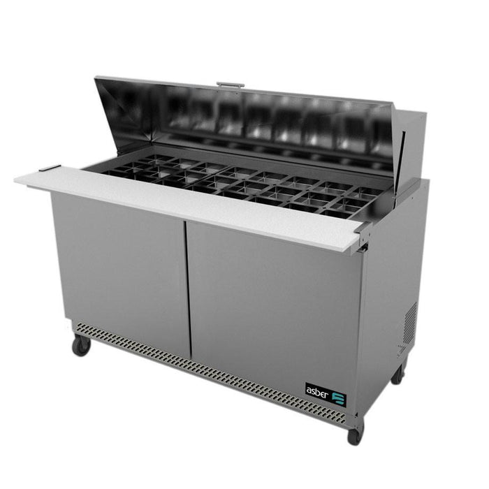 MESA REFRIGERADA DE PREPARACION MEGA TOP 24 INSERT. GN-1/6 DE 4" DE PROFUND. APTM-60-24 HC