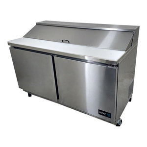 MESA REFRIGERADA DE PREPARACION ENSALADAS 16 INSERT. GN-1/6 DE 4" DE PROFUND. APTS-60-16 HC