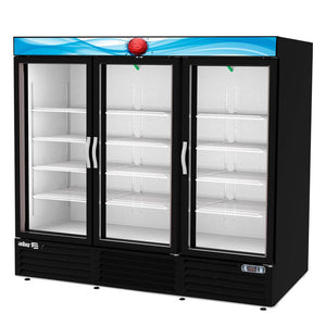 REFRIGERADOR 3 CUERPOS CON DISPLAY MERCHANDISER LINE 3 PUERTAS DE CRISTAL. ARMD-72 HC