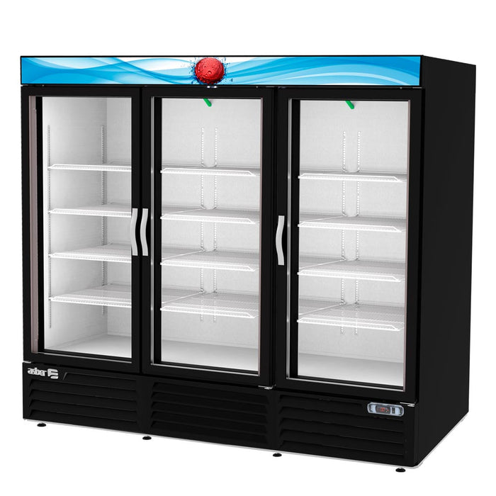 REFRIGERADOR 3 CUERPOS CON DISPLAY MERCHANDISER LINE 3 PUERTAS DE CRISTAL. ARMD-72 HC