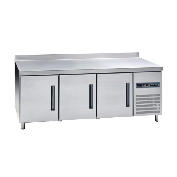 MESA PARA CONSERVACION DE CONGELADOS DE TRABAJO 600 MM. DE PROFUND. RESPALDO/LAMBRIN DE 100 MM. DE ALTURA. ASTF-60 HC