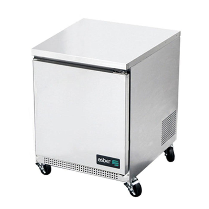MESA PARA CONSERVACION DE CONGELADOS BAJO MOSTRADOR 1 PUERTA SOLIDA. RESPALDO/LAMBRIN OPCIONAL CON COSTO. AUTF-27 HC