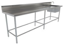BARRA PARA CHEF CON LAVAMANOS AI TIPO 304 C18