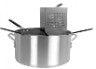 COCEDORA DE PASTA DE ALUMINIO, CON 4 SEPARSDORES DE ACERO INOX (SET DE 5 PIEZAS)