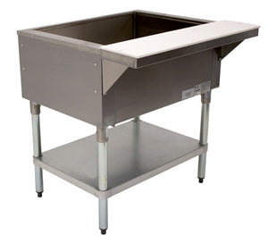 Mostrador de servicio frío con hielo 31-13/16 x 30-5/8 x 34-3/8 pulg acero inoxidable calibre 18