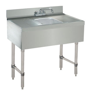 Unidad de tarja bajo barra 36 x 21 x 33 pulg lado izquierdo lado derecho acero inoxidable calibre 20