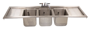 Tarja para bar 72-5/16 x 21-1/8 x 11-8/10 pulg drop-in acero inoxidable calibre 20
