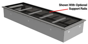 Unidad fría para insertos 74 x 26-3/4 x 12-15/16 pulg drop-in acero inoxidable 304 calibre 18