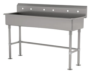 Lavamanos multiestación 72 x 19-1/2 x 42-1/2 pulg