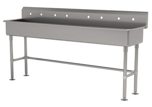 Lavamanos multiestación 96 x 19-1/2 x 42-1/2 pulg
