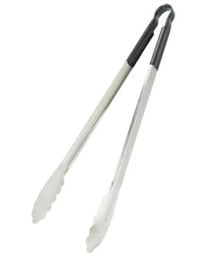 PINZA ACERO INOXIDABLE MANGO NEGRO 25CM/10"