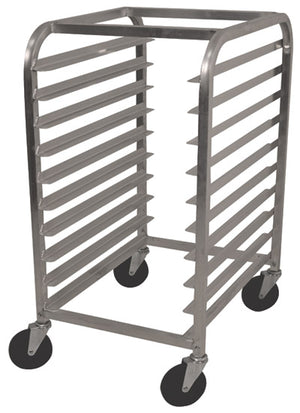 Rack móvil para charolas capacidad 10 charolas 18 x 26 pulg 20-1/4 x 26 x 38-1/2 pulg