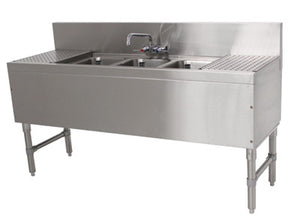 Tarja bajo barra Prestige de 3 tinas 84 x 20 x 36 pulg