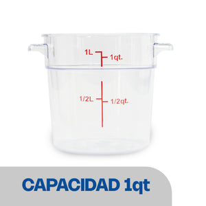 Recipiente Redondo de Policarbonato 1 qt